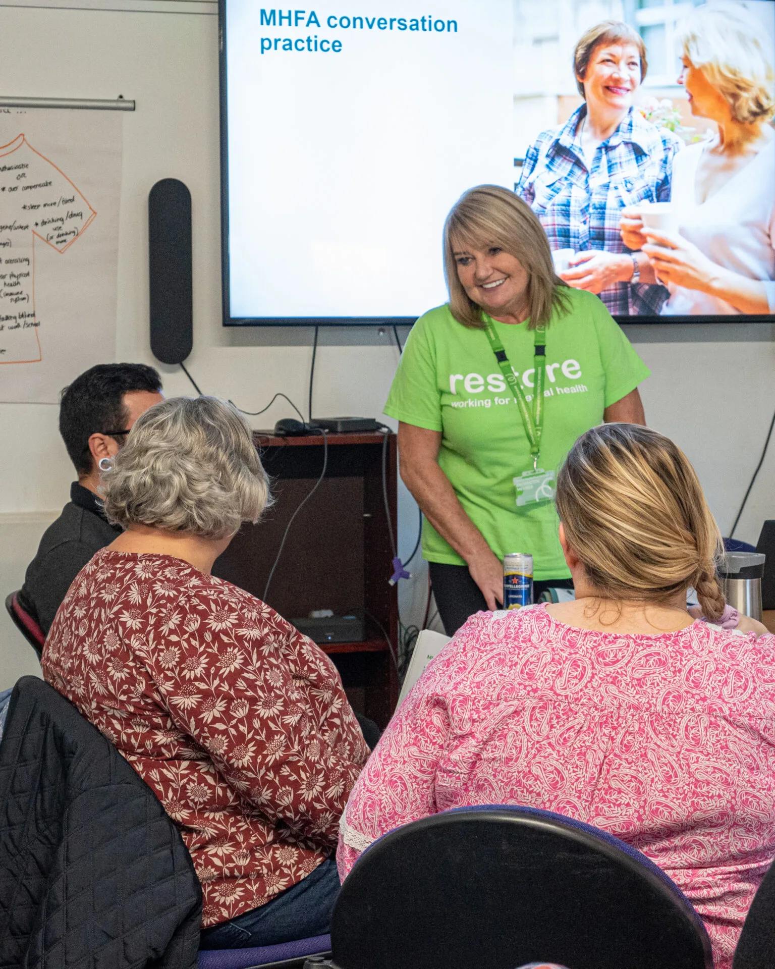Restore supports people striving to achieve their mental health recovery goals, such as rebuilding confidence and skills. They also run Mental Health First Aid courses. (Photograph/Restore)