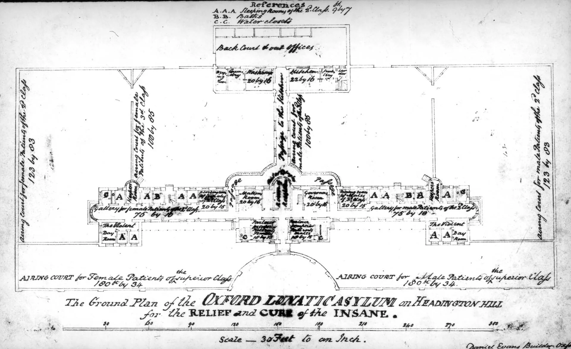 Plan of the ground floor from 1826.