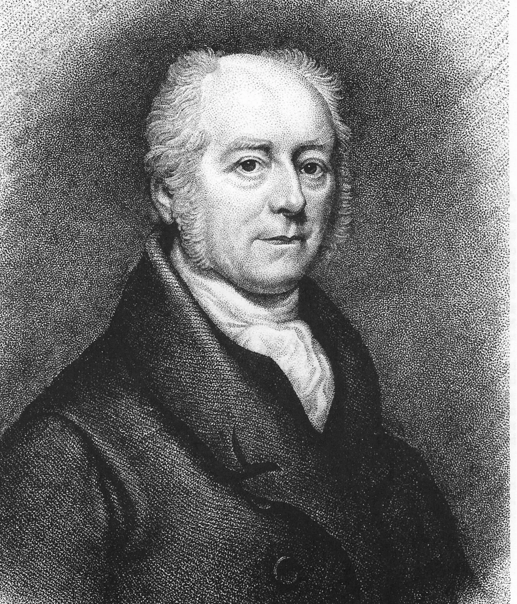 Engraving of the Reverend Samuel Warneford (1763-1855).