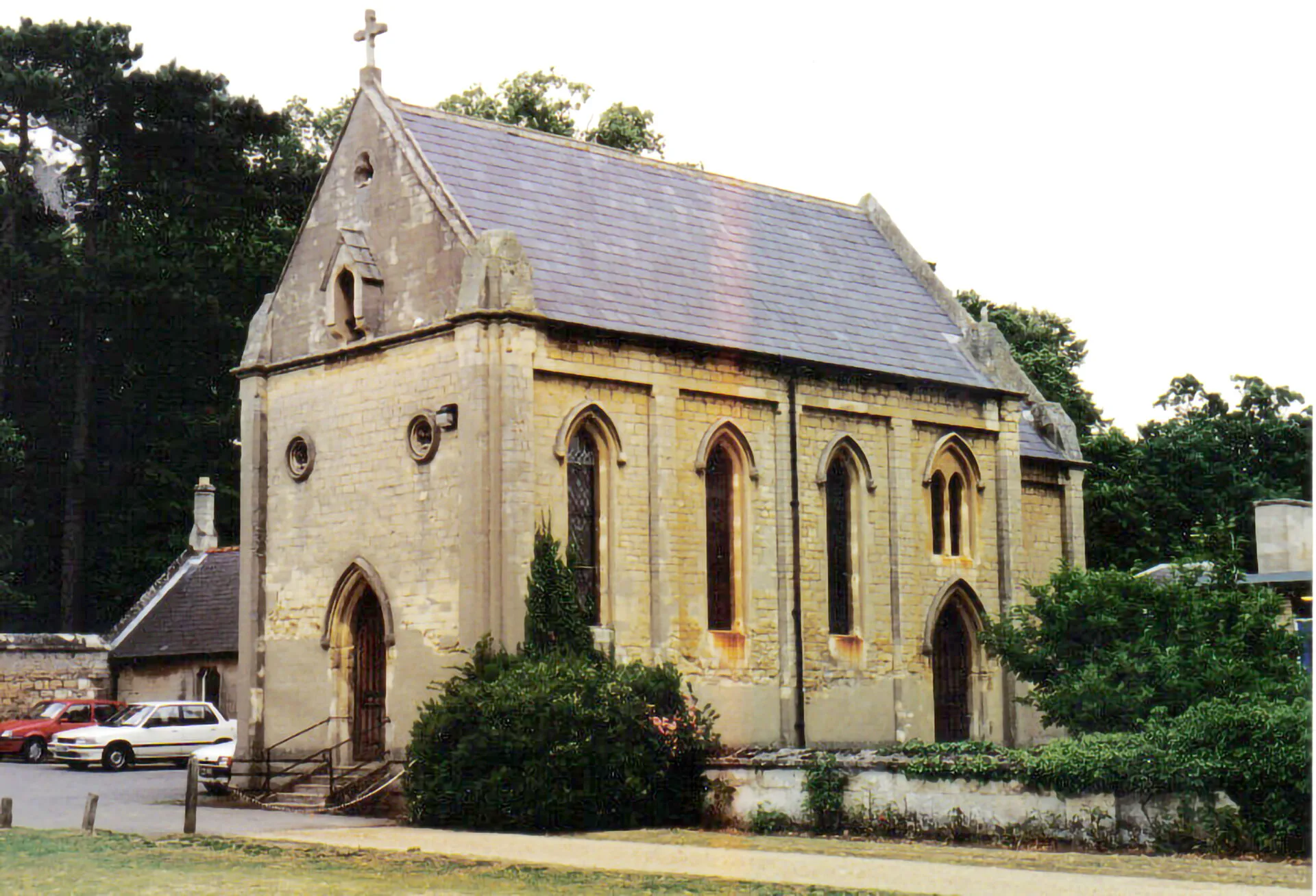The Warneford Chapel in 1996; built in 1844, it is now a multi-faith space known as the Sanctuary.