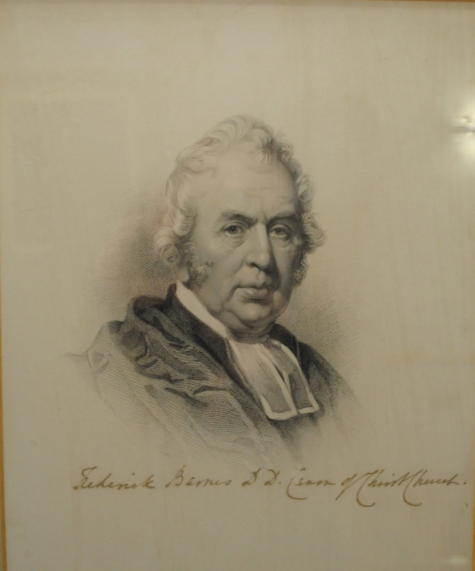 Rev. Dr. Frederick Barnes, Canon of Christ Church and Chairman of the Lunatic Asylum Building Committee, oversaw the purchase, in 1819, of the plot of land in Headington where the Warneford was built.