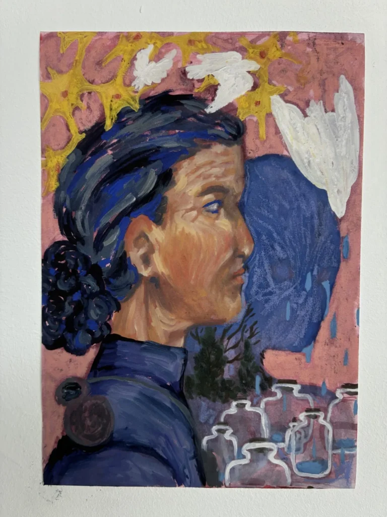 Images showing a selection of artwork created by Oxford Brookes University students.