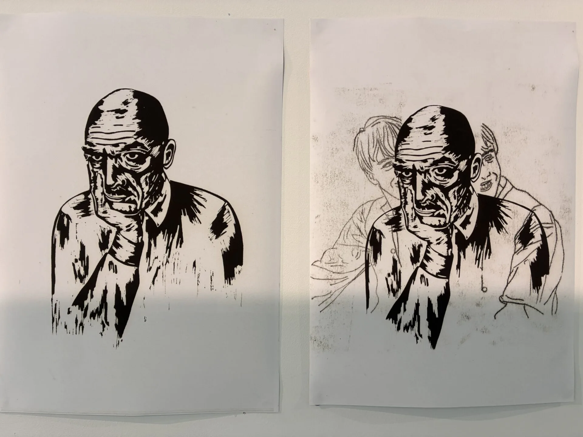 Images showing a selection of artwork created by Oxford Brookes University students.