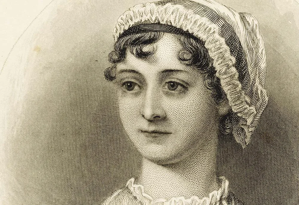 Portrait of Jane Austen, from a sketch by her sister, Cassandra