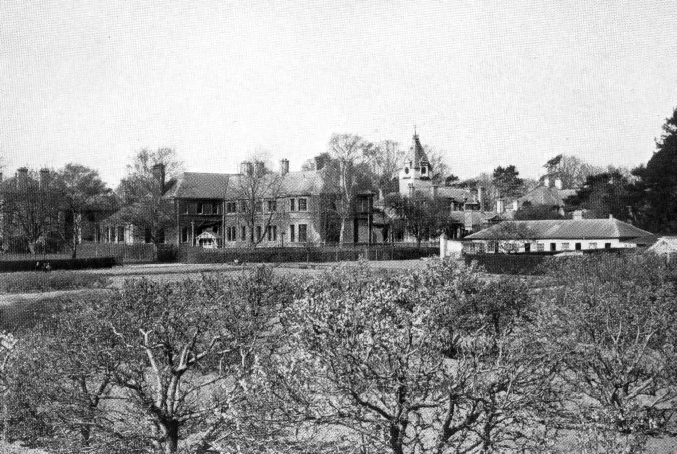 A view from the orchard, 1938. Credit: Oxfordshire Health Archives OHA XXXX / OHC