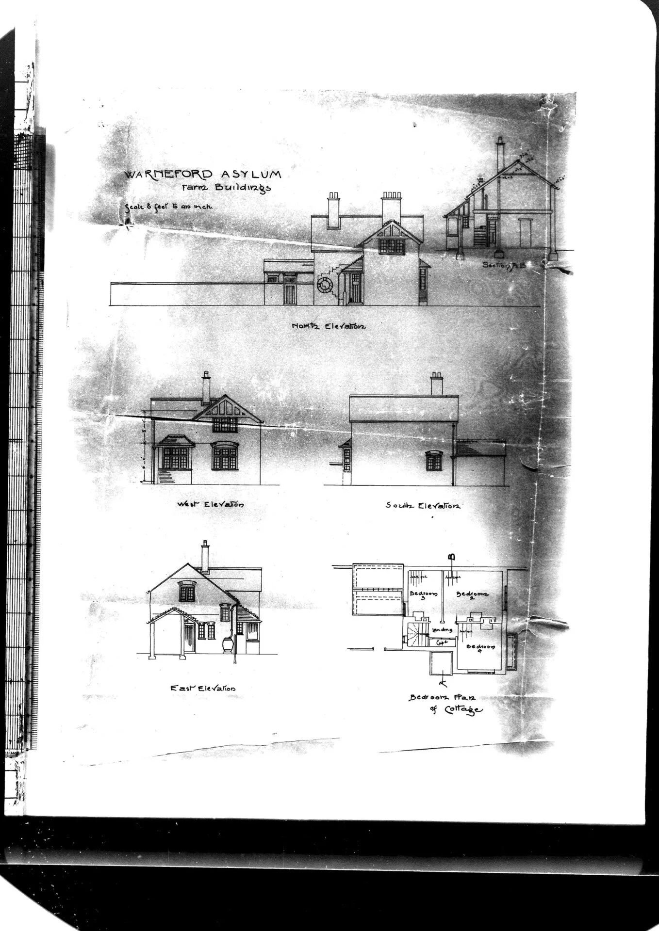 Ground and upper floor plans of the farmhouse, built in 1895.
Credit: Oxfordshire History Centre, City Index 2613
